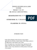 A Design of Burglar Alarm System Capable of Detecting and Warning On External Intrusion-Presentation PDF