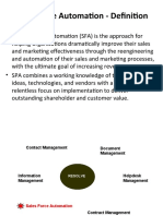 Sales Force Automation