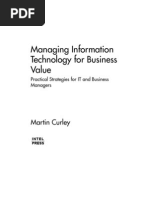 Managing IT For Business Value