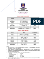 Academic Sessions 2010-2011