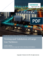 SIEMENST - Testing and Validation of Large Gas Turbines