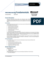 Networking Fundamentals: Course Description