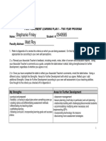 Post-Placement Learning Plan 2018