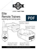 Petsafe Pdt00 13623 13625 Elite Remote Trainer Manual