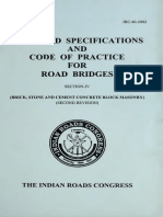 IRC-40-2002 Road Bridge (Masonry) PDF