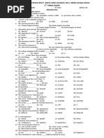 Paper English 9 Class Marks: 40 Objective Part Question No. 1 Tick The Right Option