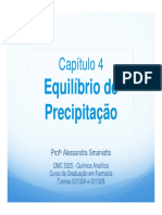 Equilíbrio de Precipitação