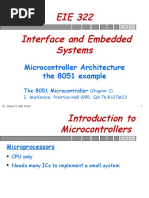 EIE 322 Interface and Embedded Systems: Microcontroller Architecture The 8051 Example