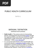 Public Health Curriculum