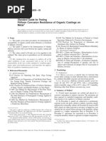 ASTM-D2803 Standard Guide For Testing Filiform Corrosion Resistance of Organic Coatings On Metal PDF