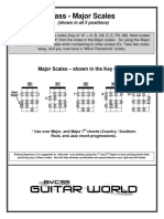 Bass Major Scales All PDF