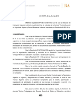 Higiene y Seguridad en El Trabajo - Resolución 320-13 TécnSup