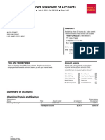 Wells Fargo Combined Statement of Accounts