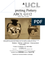 Interpreting Pottery ARCL G112: Room B13 Course Coordinator: Dr. Bill Sillar