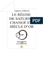 Le Regne de Saturne Change en Siecle D'Or