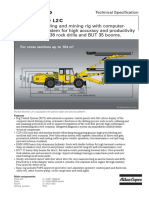 Feed Beams Atlas - Copco - Rocket - Boomer - L2C - Technical - Specification - 2003 PDF