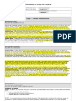 Ubd Unit Planning Template