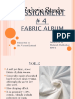 Assignment # 4: Fabric Study