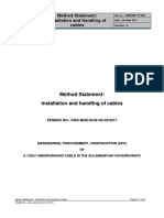 1-Method Statement-Installation and Handling of Cables