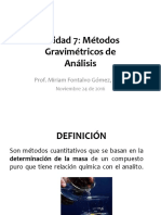 Métodos Gravimétricos