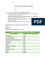 Requirement in A Bus and Van Transport Terminal