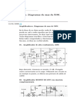 Amplificadores. Diagramas de Mas de 50W