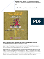 Servindi - Servicios de Comunicacion Intercultural - La Comunicacion Antes de Colon. Aportes A La Comunicacion Indigena - 2016-07-25