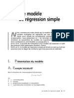 Modéle de Regression Simple