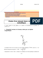 Chute Aimant Dans Tube Metallique