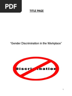 Gender Discrimination