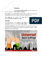 Universal Adult Sufrage