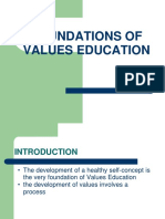 Foundations of Values Education