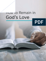 How To Remain in God's Love