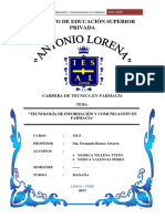 Monografia de Tecnología de Información y Comunicación en Farmacia