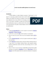 Consumer Behavior Towards Mobile Phones in Rural Areas: U.S. Patent 887,357 Nathan B. Stubblefield Murray, Kentucky