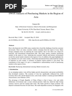 SWOT Analysis of Purchasing Markets 