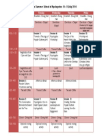 2014 Apologetics Schedule