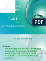 João Paulo Brognoni Casati - Auditoria em Sistemas - Aula 01