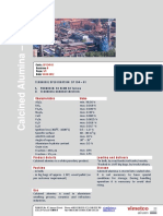 Calcined Alumina - Technical Specification 2012