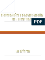 Formación y Clasificación Del Contrato