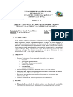 Práctica 10 Determinación Del Peso Molecular de Un Ácido Mediante El Análisis Volumétrico Titulación