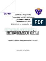 Espectroscopia de Absorcion Molecular UV-Vis