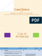 (B) Coded Defects