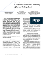 An Experimental Study On Vision Based Controlling of A Spherical Rolling Robot