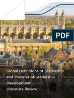 Global Definitions Leadership Theories Leadership Development