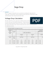 BS 7671 Voltage Drop