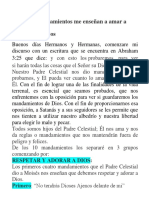 Los Diez Mandamientos Me Enseñan A Amar A Dios y A Sus Hijos