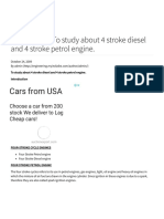 Lab Manual - To Study About 4 Stroke Diesel and 4 Stroke Petrol Engine