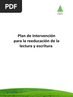 Plan Reeducación Lectoescritura