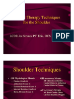 Manual Therapy Techniques For The Shoulder